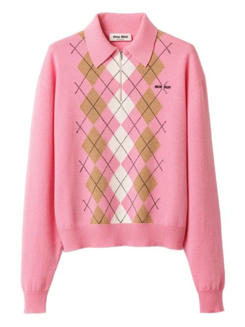 Polo in maglia MIU MIU | MMLB70174BF0028